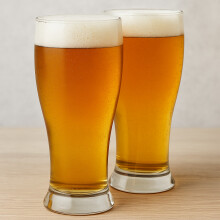 (8) Brotto Beer Pint Glasses 20oz Classic Pub Tulip Drinking Glass Set