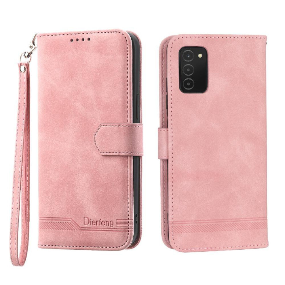 (Pink) Flip Case For Samsung Galaxy A71 4G Wristband Premium Cash Pocket Card Slots Magnetic Closure Pink 764563687787