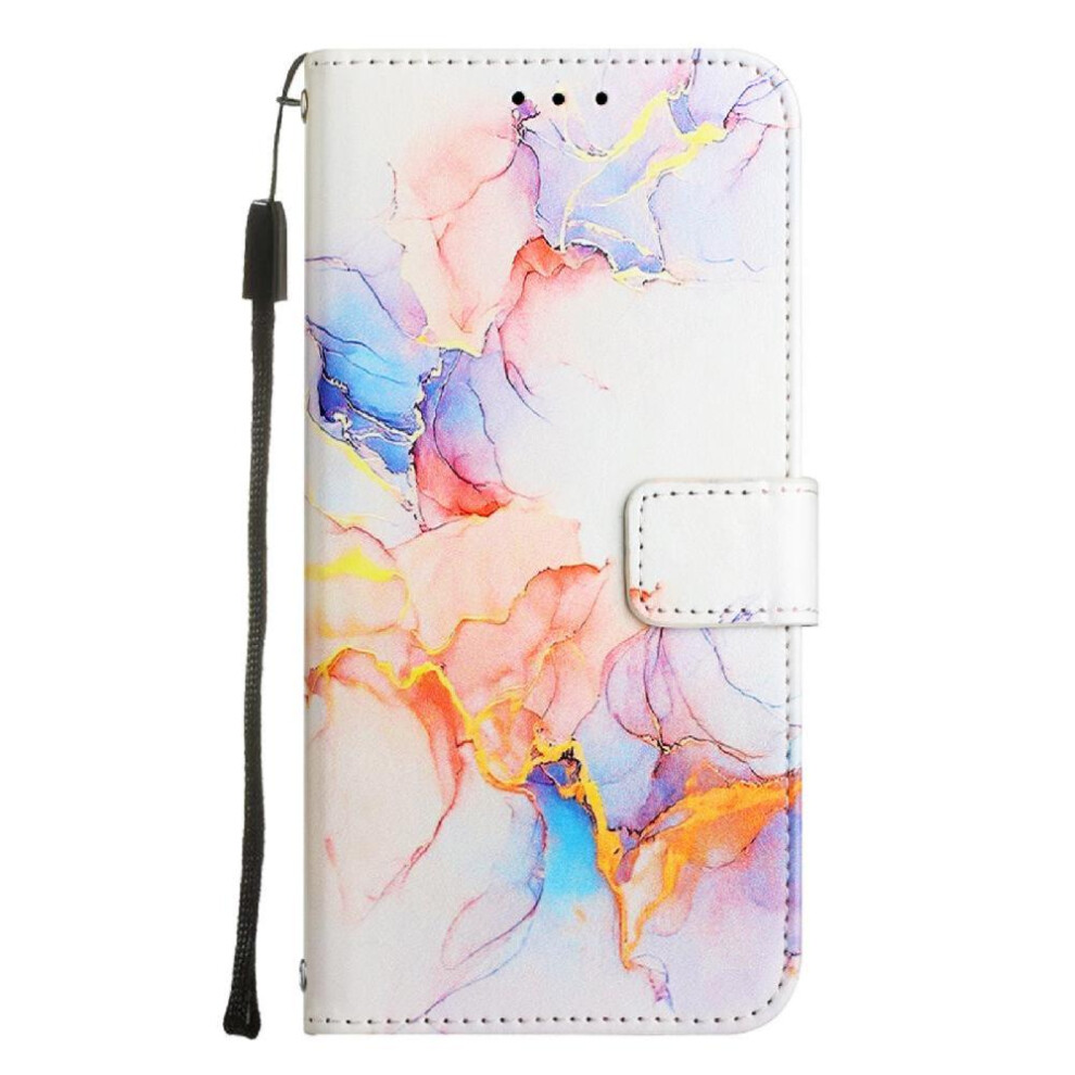 (White) Case For Samsung Galaxy A71 4G Wallet Marble Pattern Kickstand Pu Leather White 764563688081