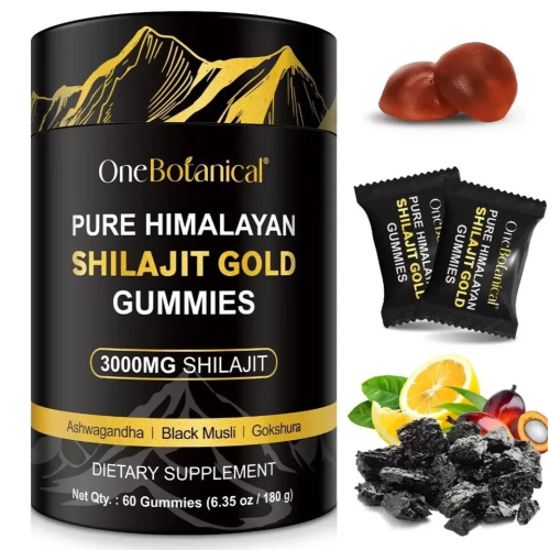 Pure Himalayan Shilajit Gold Gummies 3000MG 60 Gummies