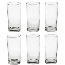 (6) Liberty Highball Cocktail Drinking Glasses 295ml Tall Bar Drinkware Set