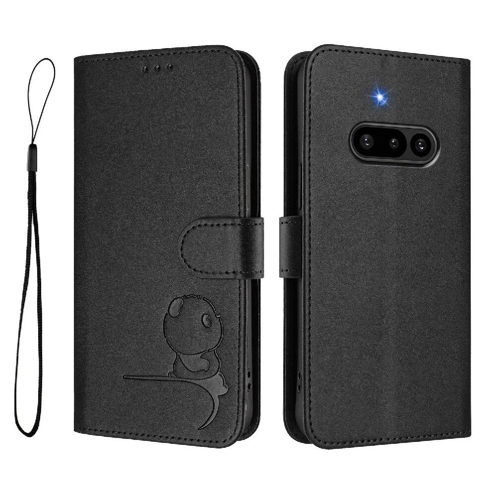 (Black) Phone Case For Nothing Phone 3A Pu Leather Magnetic Card Slots Holder Kickstand Rfid Blocking Flip Folio Black 764563693528