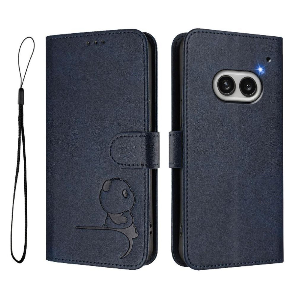 (Blue) Phone Case For Nothing Phone 2A Card Slots Holder Kickstand Pu Leather Magnetic Rfid Blocking Flip Folio Blue 764563693603