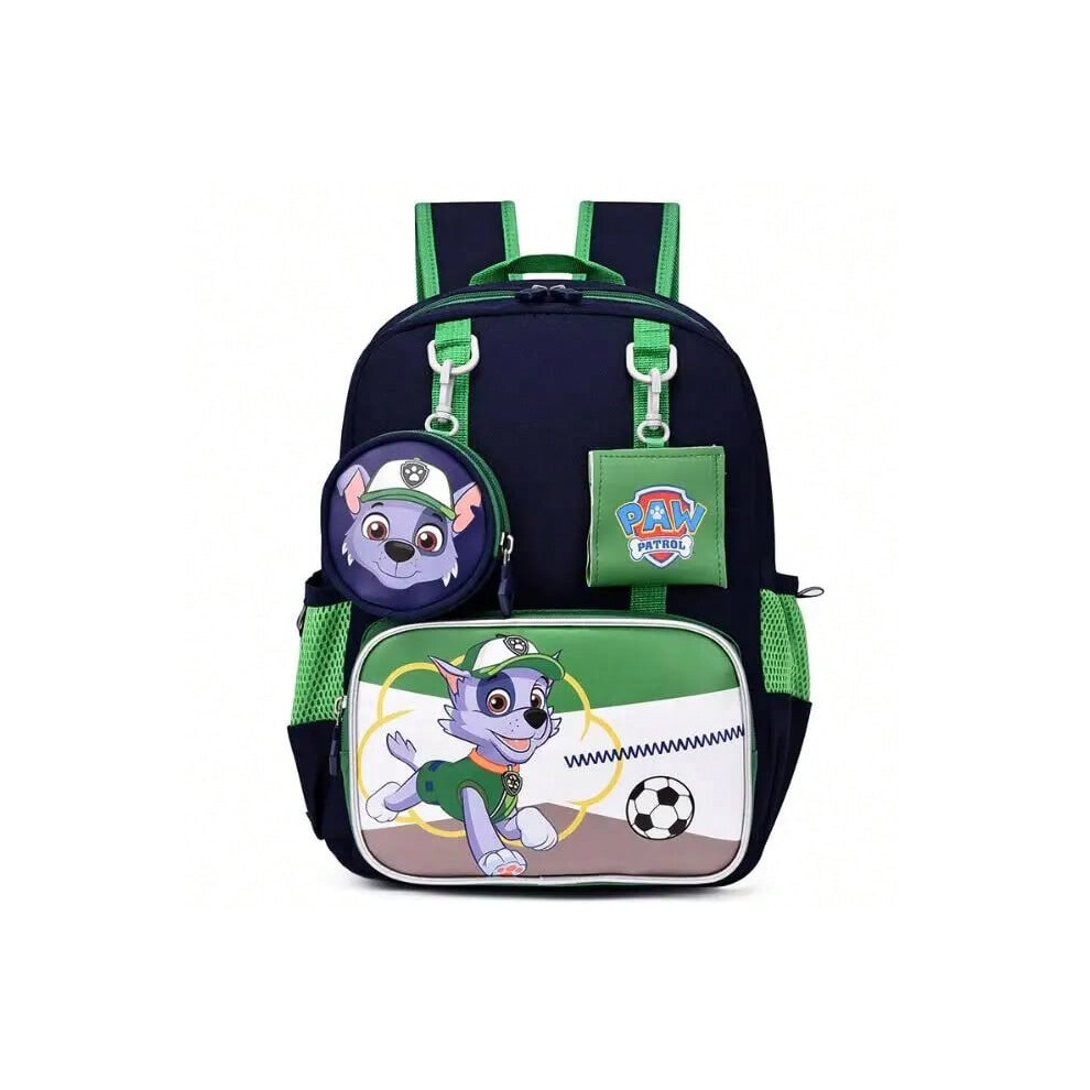 (picture color-3) Paw Patrol Cartoon Bag Anime Children Backpack Skye Everest Marshall Chase Boys Girls Pat Patrouille Birthday Backpack