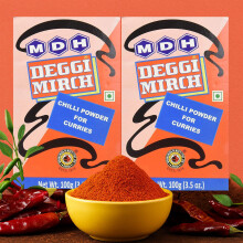 MDH Deggi Mirch – 100g (Pack of 2) | Mild Hot Chilli Powder for Rich Colour & Balanced Heat | Total: 200g