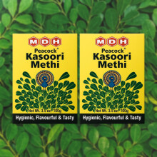 MDH Kasoori Methi (Dried Fenugreek Leaves) - 100g - (Pack of 2)