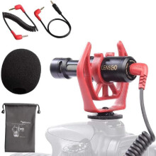 LENSGO Phone Camera Microphone, LENSGO LWM-DMM1 Cardioid Directional