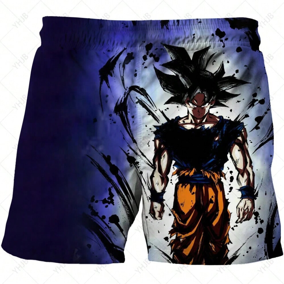 (DK2WD061, S) 2024 Dragon Ball Swimming Pants Boys' Shorts Summer Quick Dry Cool Youth Men's Print Beach-image-OPC-PHPRKRC-NEW