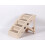 Dog Pet Folding Stairs Plastic Ramp Access Step Lightweight Cat Cream 1