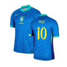 (XL) 2024-2025 Brazil Away Shirt (Pele 10)