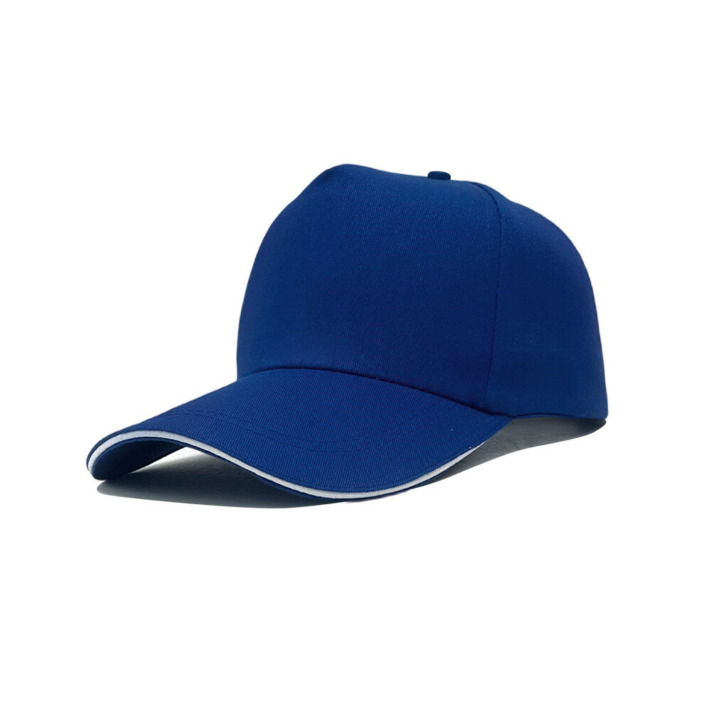 (Royal Blue) Cotton Summer Pure Baseball Cap Outdoor Breathable Solid Cap Duckbill Color-image-OPC-PHPS9TT-NEW