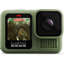 GoPro HERO13 Black in Forest Green- Waterproof Action Camera with 5.3K60 Video, 27MP Photo + Compatibility with HB Series Lens