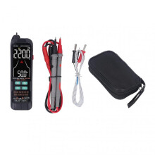Smart Multimeter, Portable Size Color LCD Display Auto Ranging Rechargeable Battery with Multiple Functionality for Home Automotive Science Projects,