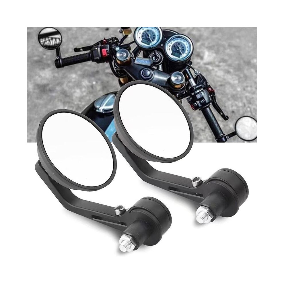 Letgoing Rétroviseurs Moto Guidon 17-20 Mm – Réglables 360°, Anti-Éblouissement, Homologués E24 Pour Scooter Quad CBF125 YZF R125 Ninja