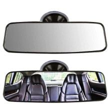 Universal car interior mirror, SUV vehicle suction cup, truck, wide angle surface mirror