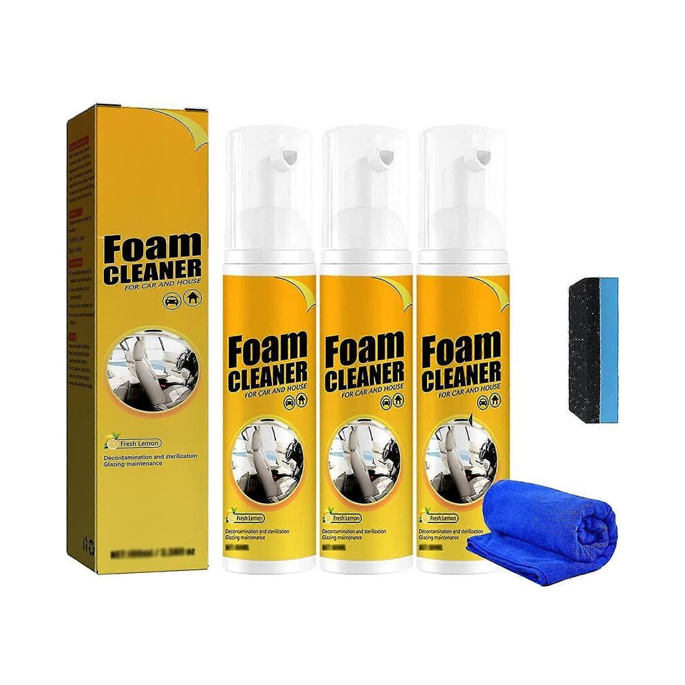 Powerful Stain Removal Multifunctional Cleaner Car Foam Cleaner,car Interior Ceiling Leather Seat Cleaner