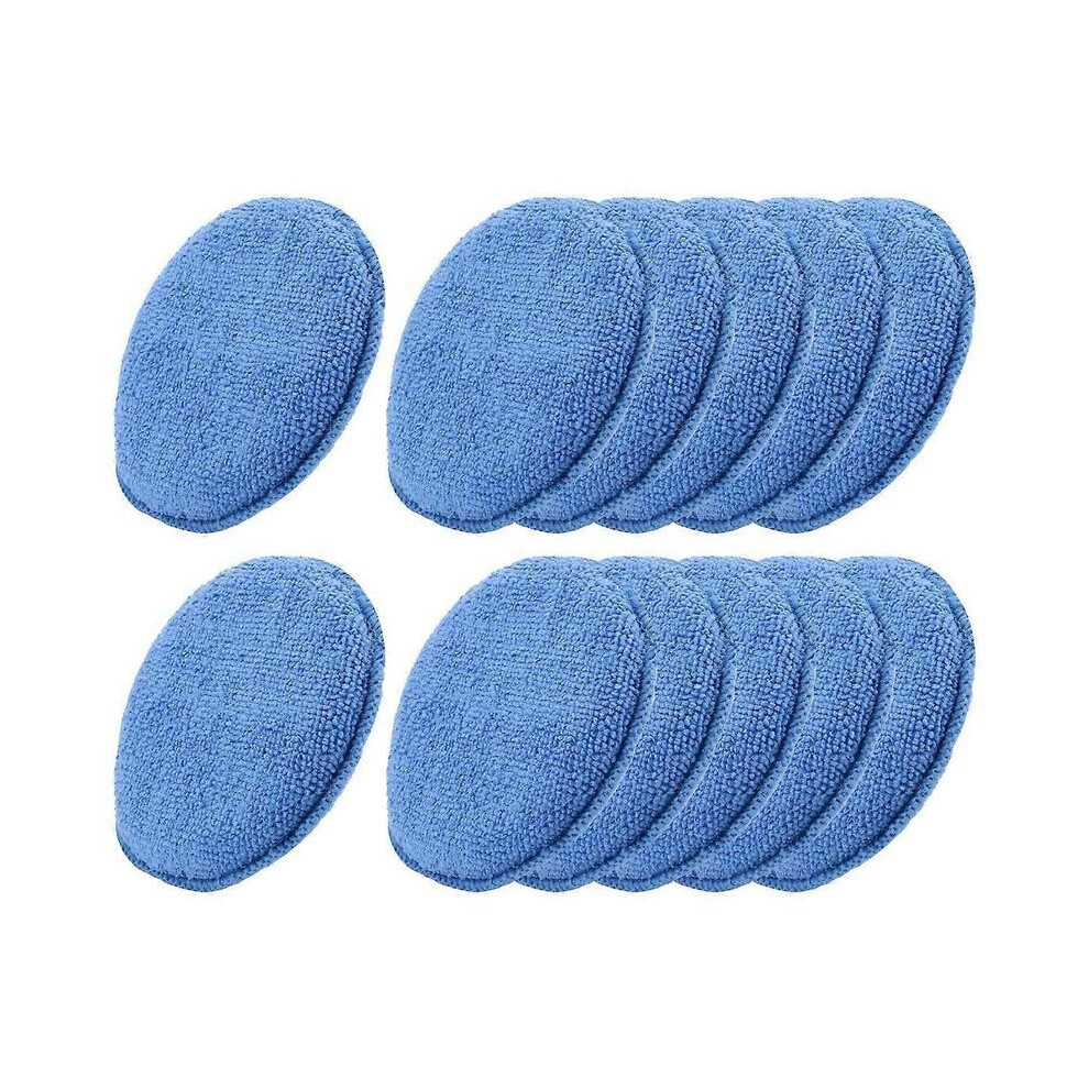 Applicateur de cire en microfibre, 12 pièces, éponge de nettoyage pour voiture, mousse de polissage,