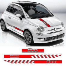 1 Set Auto Motorhaube Motorhaube Aufkleber Körper Tür Seite Rock Streifen Aufkleber Für Fiat 500 Auto