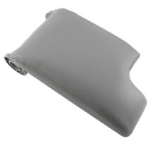 voor BMW E46 3 Serie 1998-2006 Lederen armsteunhoes Middenconsoledeksel Grijs