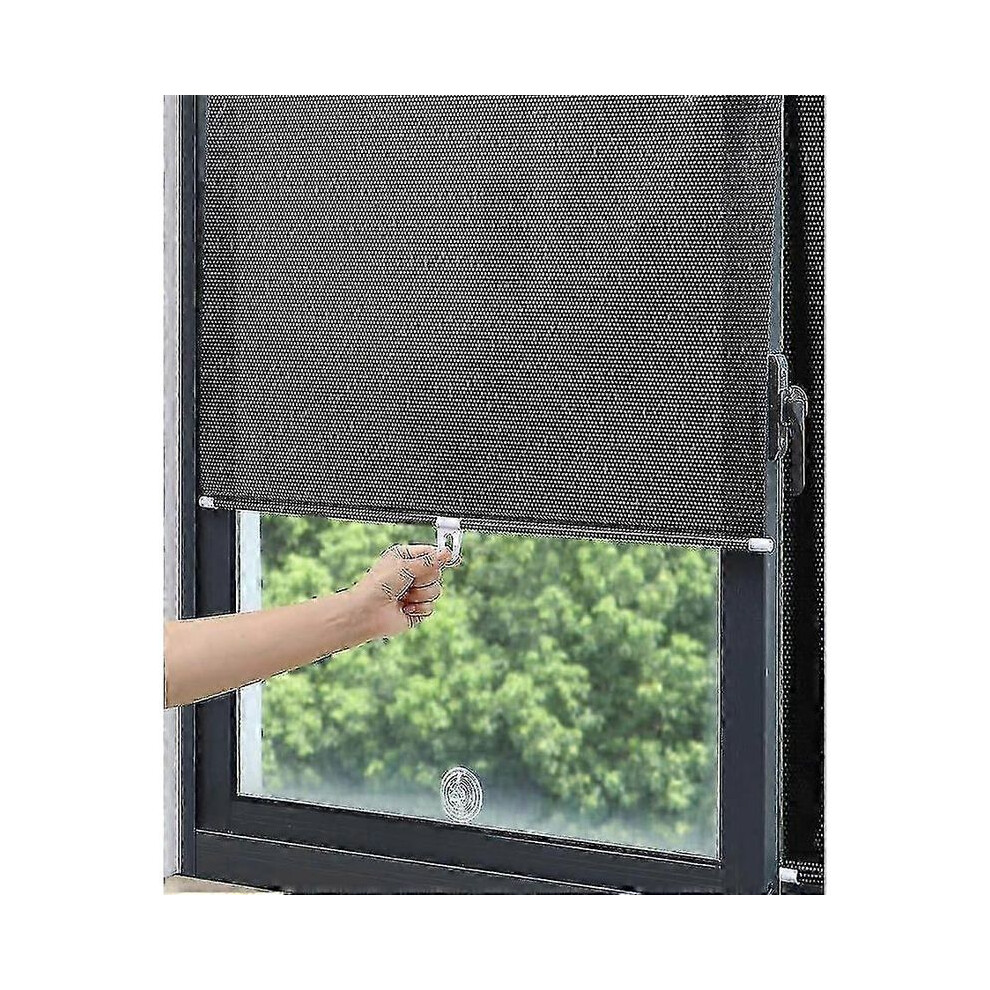 Store enrouleur universel sans clous, rideau occultant à ventouses, 58 x 125 cm (22,8 x 49,2 pouces)