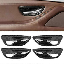 4Pcs Carbon Fiber Innen Tür Griff Schüssel Abdeckung Für-5 Serie F10 2011-2016