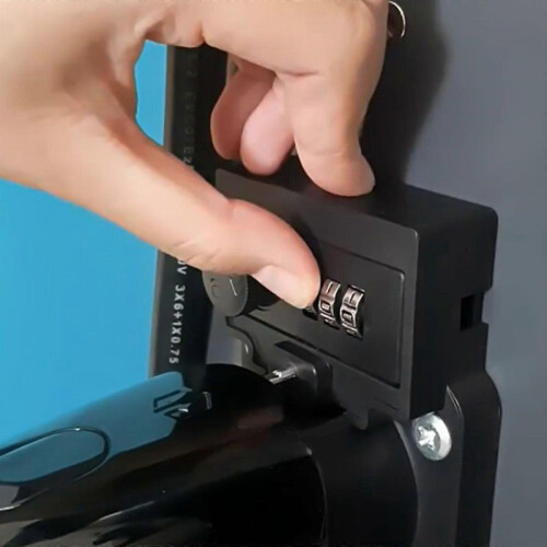 Lockable EVs Charges Plug Holder Wall Mounted Cable Organizes Combination Lock EVs Cable Holder Car 1