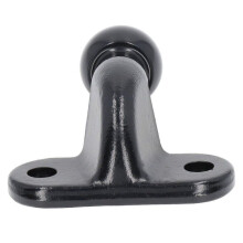 Bola de remolque forjada negra de 50 mm, de acero resistente, para autocaravanas, caravanas y autocaravanas.