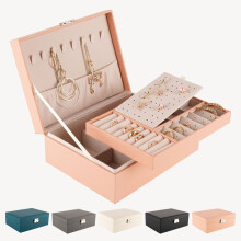 Lockable Jewellery Box Organiser Jewelry Storage Box for Women Girl