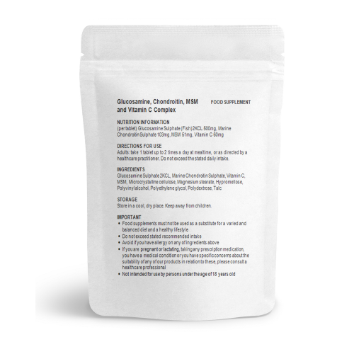 Glucosamine 500mg, Chondroitin 100mg, MSM 50mg Complex (30 Tablets) UK 2