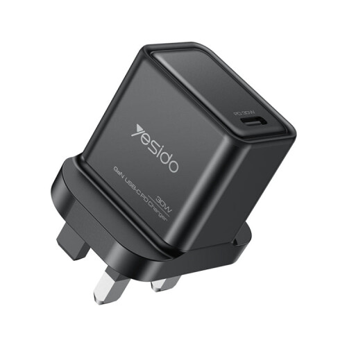 YC82 PD 30W USB-C/Type-C Interface GaN Fast Charging Charger UK Plug 1
