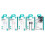 8 Pin 2.4A Striped Fast Charge Data Cable, Length:2m(White) 3
