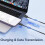 8 Pin 2.4A Striped Fast Charge Data Cable, Length:2m(White) 10