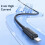 8 Pin 2.4A Striped Fast Charge Data Cable, Length:2m(White) 5