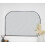 Black Arch Over Mantle Mirror 70X100X1.5Cm 1