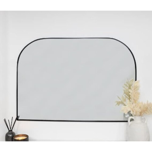 Black Arch Over Mantle Mirror 70X100X1.5Cm
