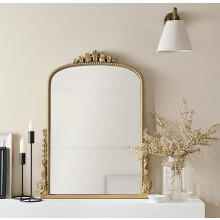 Gold Tone Antique Wall Mirror Decor Home 538x65cm