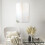 Etched Curved Frameless Wall Mirror 90x60cm 1
