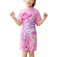 (Star Horse, 8-11 Years) Kids Summer Cartoon Girls One Piece Swimsuit Swimming Costume Beachwear Beach Swimwear