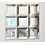 6x Square Mirrors Gold Home Décor 25X25 Cm 1