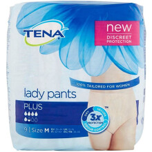 Mutandine assorbenti per incontinenza Tena Silhouette Lady Plus Medium - Confezione da 9