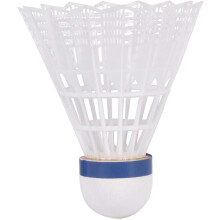 Volants de badminton Victor en nylon blanc - Tube de 6 pièces argent 1000, vitesse moyenne