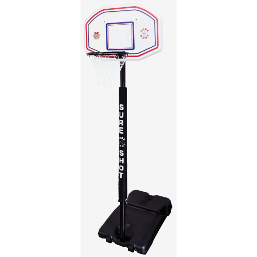 Sure Shot Telescopic Basket Hoop & Stand - EB Backboard & Pole Padding