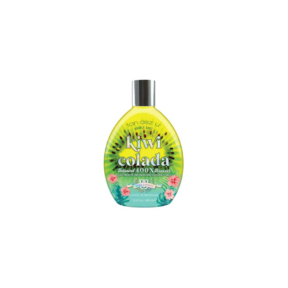 Tan Asz U Kiwi Colada Double Shot Tanning Lotion 400X Botanical Tan Accelerator Bronzer