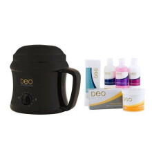 Deo 500cc Wachswärmer-Set für Heißwachslotionen und Heißcreme - Schwarz