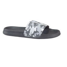 (8 UK, Grey) Mens Sliders Slip On Beach Anti-Slip Pool Sandals