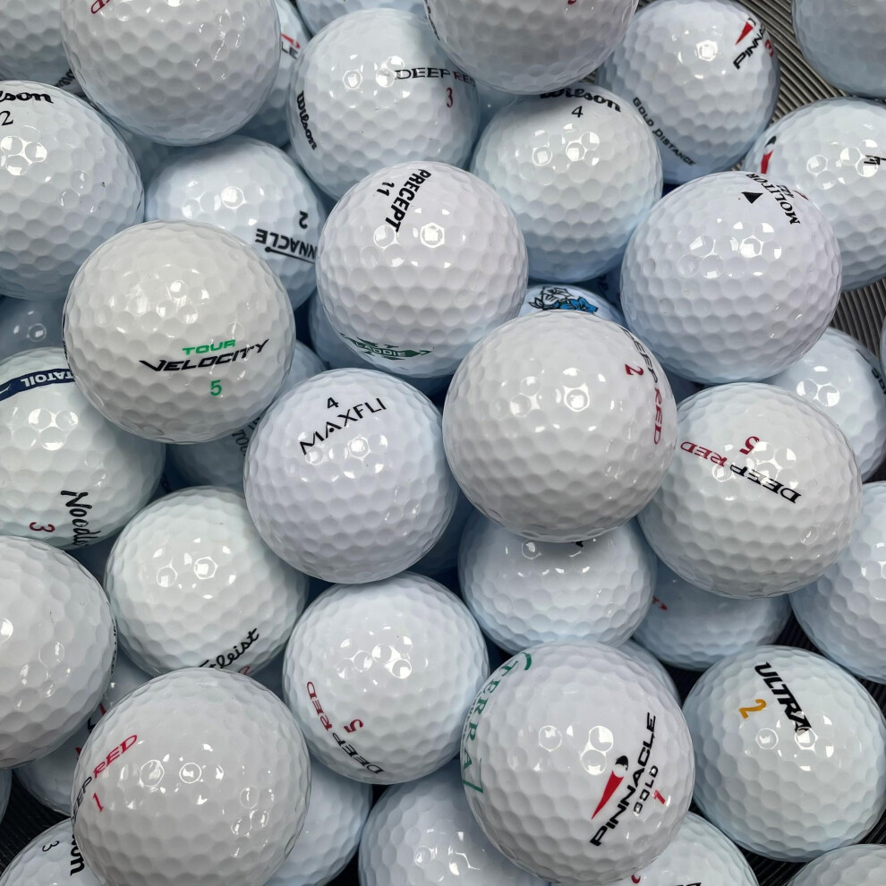 Pj Lake Balls 40 Assorted Mix Golf Balls Pearl/Aaa Grade White