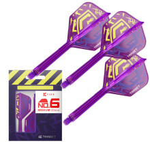TARGET Darts Luke Littler World Champion K Flex Flights and Shaft System, No.6 | The Nuke 2025 Edition Kflex, All In One Integrated Flights and Shafts