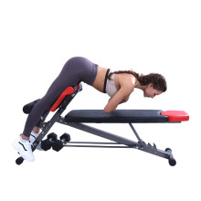 Finer Form Multi-Functional Gym Bench for Full All-in-One Body Workout ? Versatile Fitness Equipment for Hyper Back Extension, Roman Chair, Adjustable