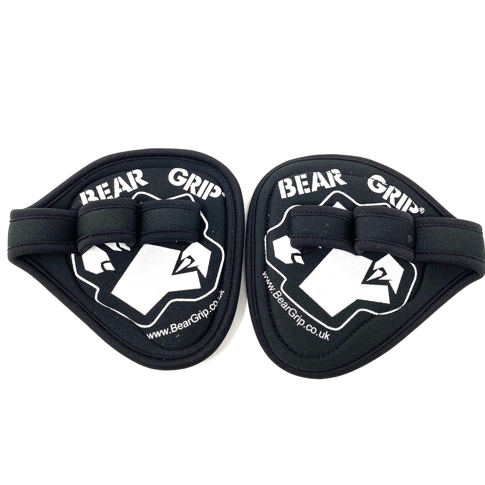 Photos - Other Trainers BEAR GRIP?  4K-ED193(Neoprene - Hygienic alternative to weight lifting gym gloves, Gym Grip pads (Black-Rubber)