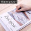 DAJAVE 60 Pcs A5 Plastic Wallet with Popper Clear Document Wallets A5 Plastic Folders Popper Wallets with Button 5